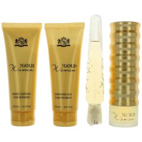 Gold by New Brand (Option: 4 Piece Gift Set for Women)